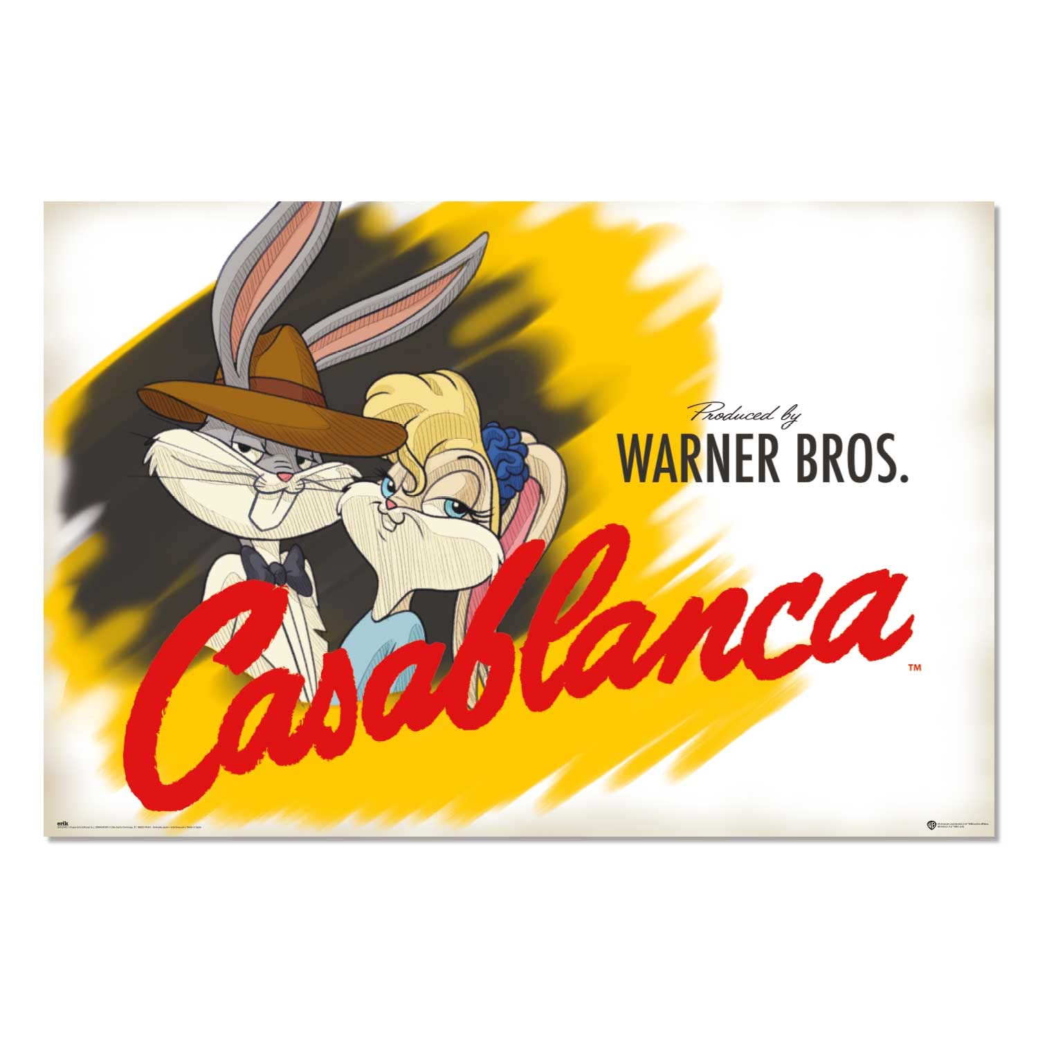 Grupo Erik Poster Warner Bros. 100th Anniversary Casablanca - 36 x 24 inches / 91.5 x 61 cm - Shipped Rolled Up - Cool Posters, Art Poster, Wall Posters & Prints
