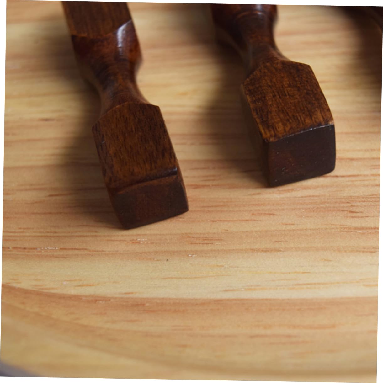 BIUDECO 5pcs Wooden Chopstick Rest Holder Japanese Style Dumbbell Shape Chopstick Rack Stand for Dining Table