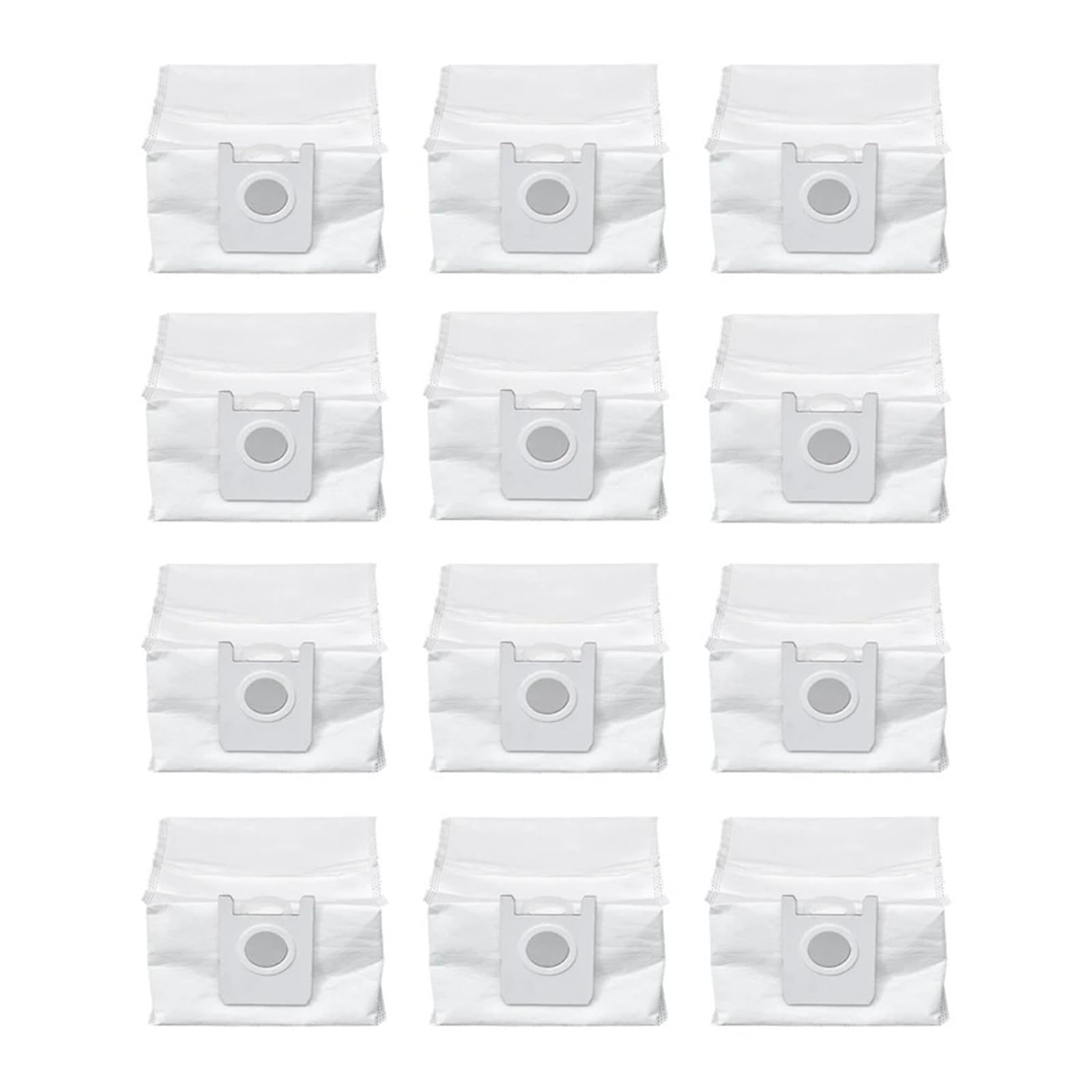 EEZII 6-12Packs Disposable Replacement Vacuum Dust Bags ，Compatible For ROIDMI，EVE Plus Robot Vacuums Cleaner SDJ01RM