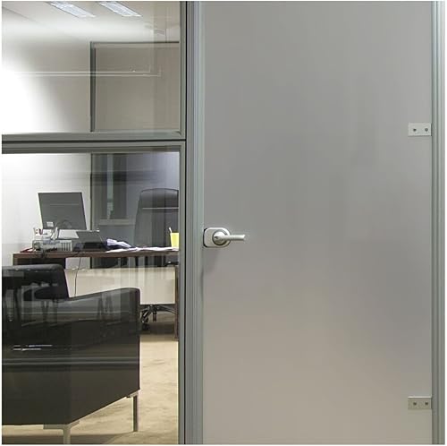 BDF MTSIL - Lámina decorativa para ventana, color plateado mate, esmerilado, opaco, privacidad, 12 pulgadas x 25 pies