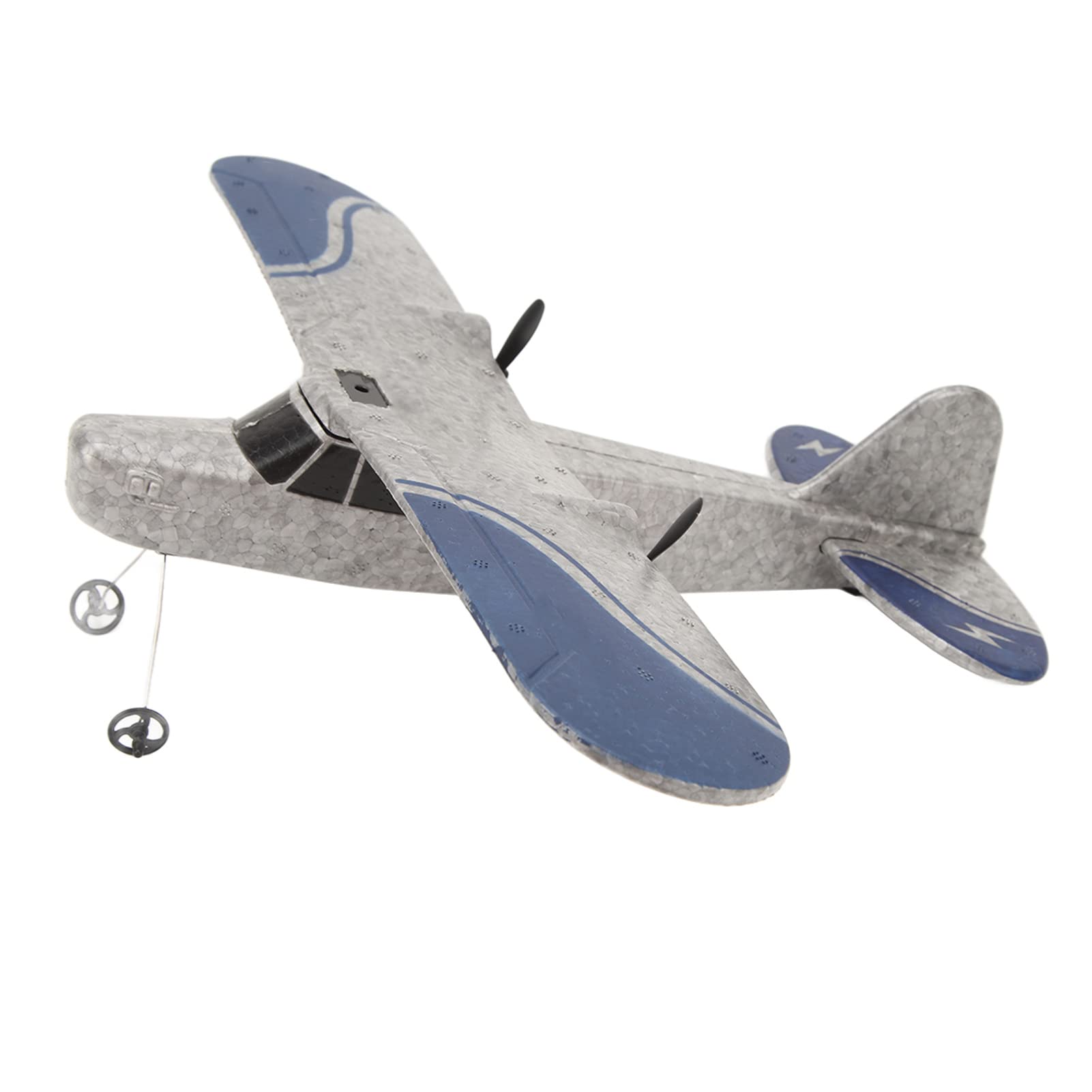 Pssopp RC Aereo, Doppio Canale RC Aliante RC Aereo 2.4Ghz Per Parco Giochi (Tripla Batteria)