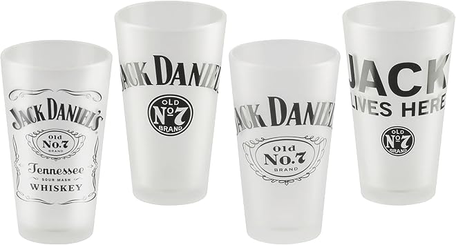 jack daniels pint glass set of 4