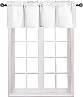 Vista 72 de JIUZHEN Cortinas de cenefa para ventana de cocina, cenefas para ventana de sala de estar/sótano, cortinas de ventana de baño, aislamiento térmico