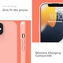 YATWIN Silicone Back Case for iPhone 12 Mini, Soft-Touch Phone Back Cover for Apple iPhone 12 Mini - Pink gallery image