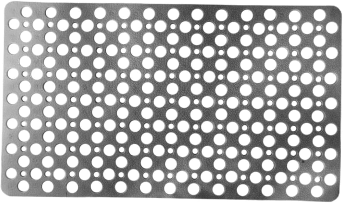 Non- Bathroom Mat Flexible TPE Shower Pad with Cups Grey Safe for Bathtub Shower Reduces Foot Fatigue for All Ages