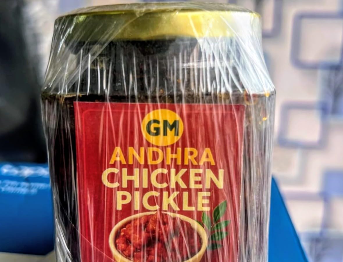 GM Dryfruits And Plastics Premium Andhra Chicken Pickle Boneless, Spicy & Handmade Delicacy | 500 G