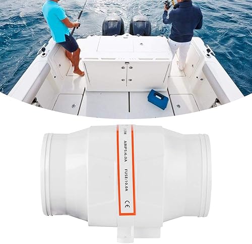 Miniatura 2 de Ventilador de soplador impermeable, soplador de 12 V, soplador de aire de sentina marina, soplador de aire en línea de 4 pulgadas, ventilador de