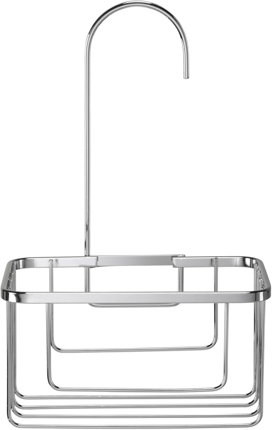 Croydex QM260441 Shower Riser Rail Hook Over Caddy, Silver by