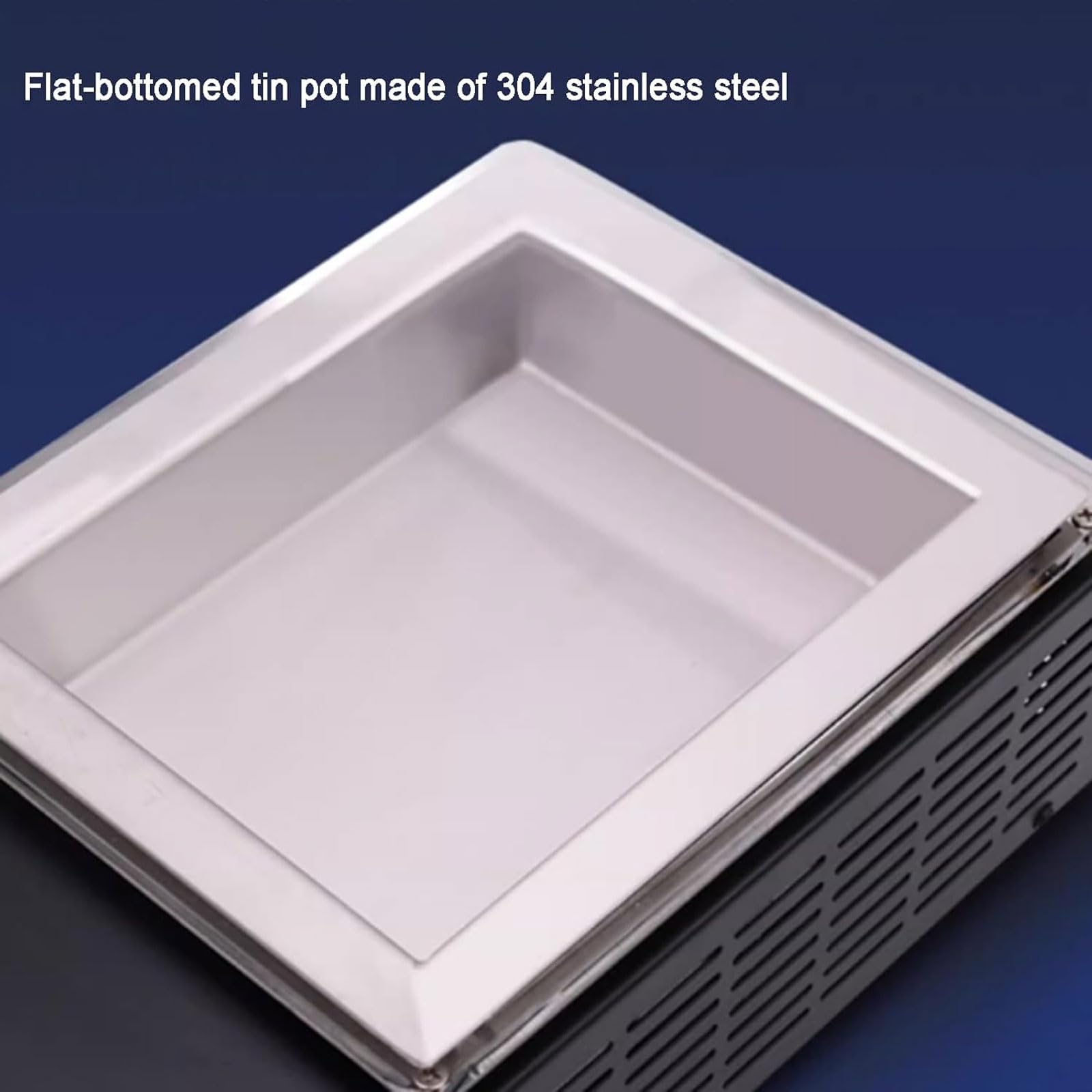 Tygiel lutowniczy, 1000 W, bezołowiowy tytan, pojemność 5700 g, regulowany w zakresie 30-400°C, stal nierdzewna, kąpiel lutownicza do spawania
