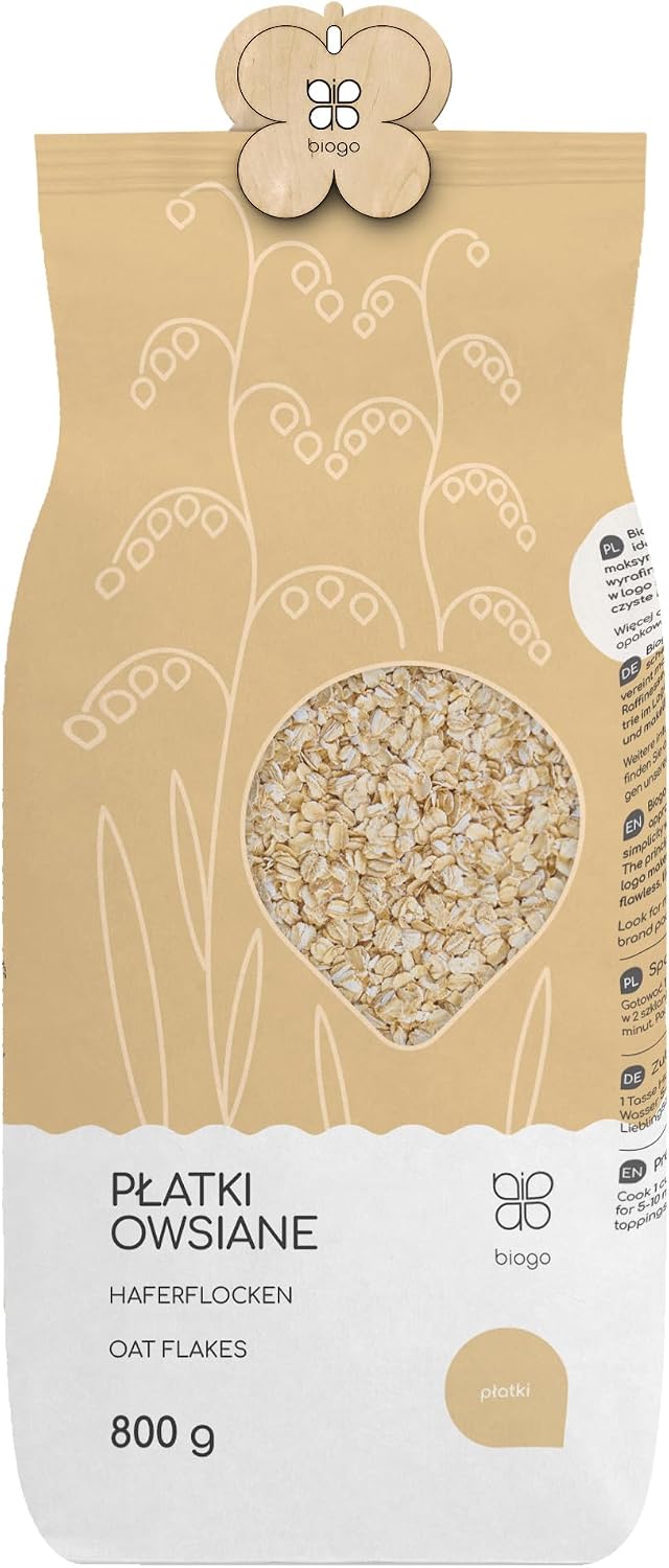 Płatki owsiane 800 g BIOGO