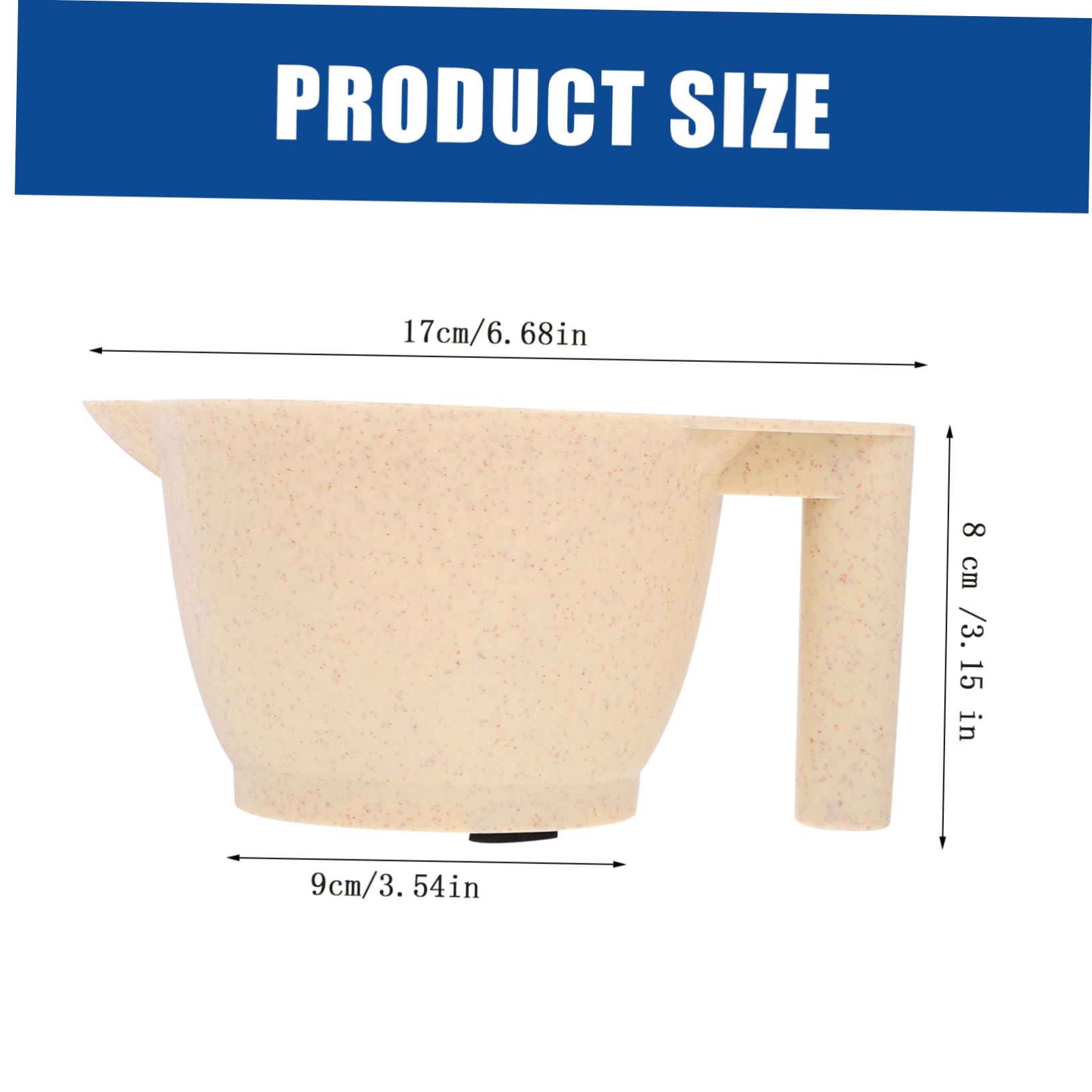 TOVINANNA Pp Material Hair Dye Mixing Bowls Portable Sturdy for Salon Hair Tinting Diy