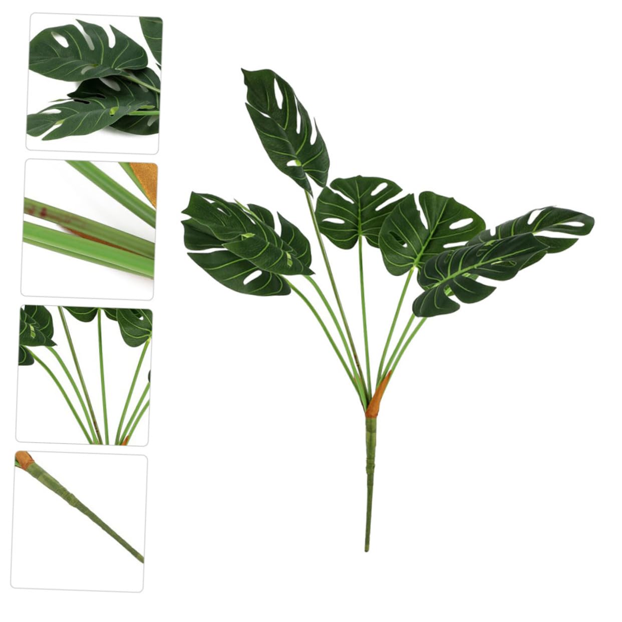 TOPBATHY 3stücke Künstliche Monstera Dekoration Köpfe Nordische Pflanzen Für Wohnzimmer Hochzeit Und Partys Langlebig Und Wiederverwendbar Zimmerpflanze Für Stimmungsvolle Akzente