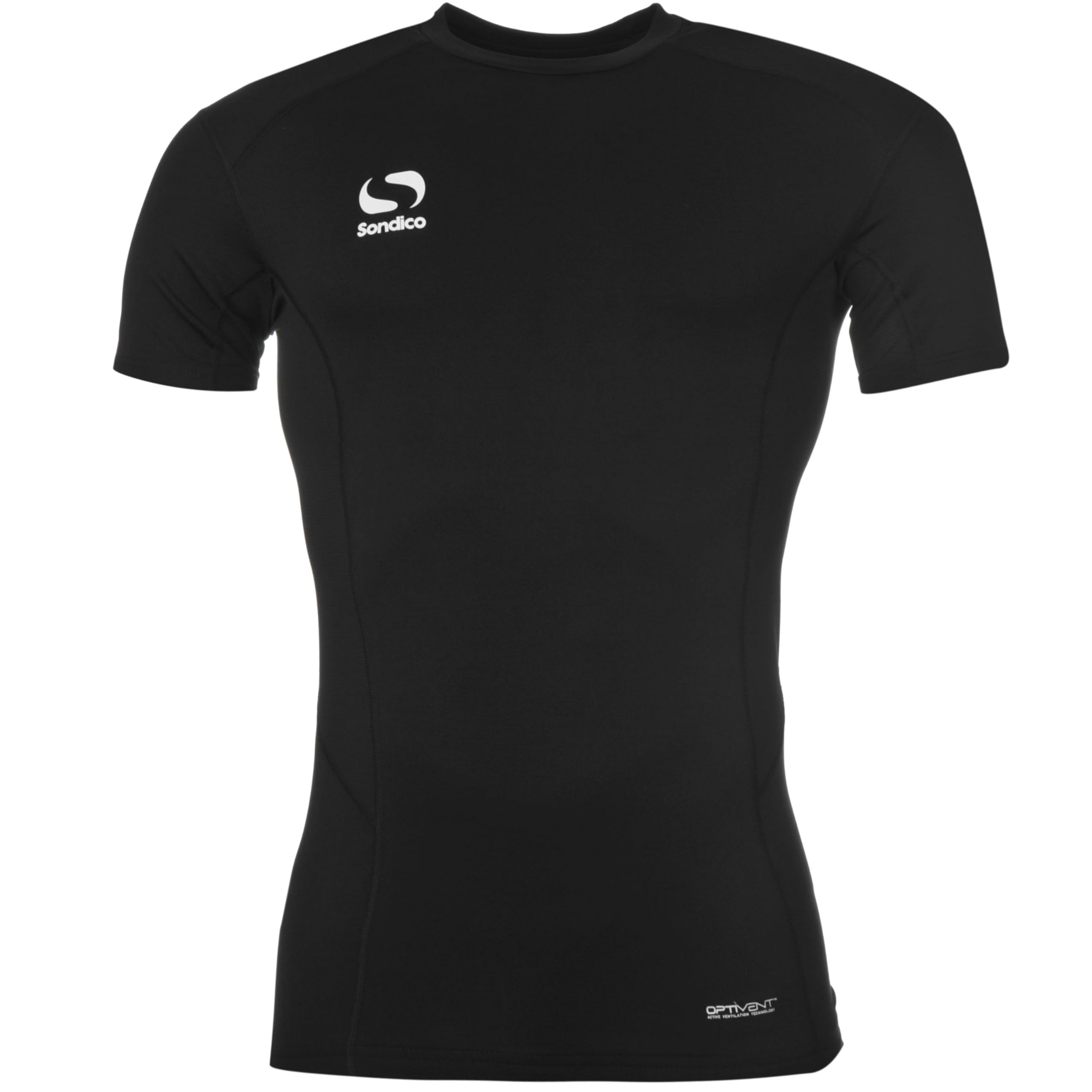 Sondico Thermal Mock Neck Baselayer Top - Adult [Medium] [Black] /Sportswear