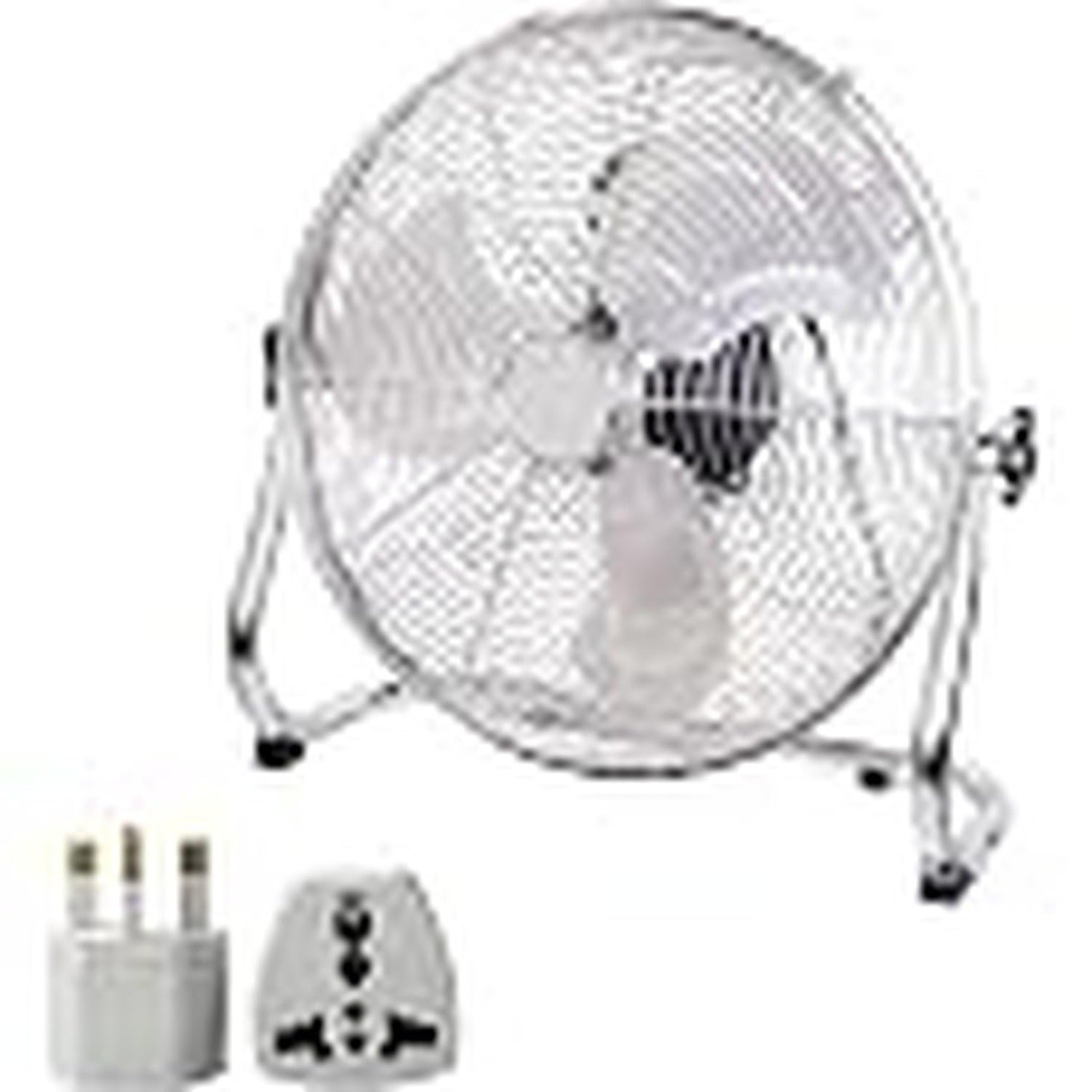 Ventilatore da Pavimento 20 Pollici, Ventola Ad Alto Flusso d’Aria con 3 velocità e Inclinazione Regolabile, Uso Interno per Casa, Ufficio e Palestra, Ventilato, Black, 20"