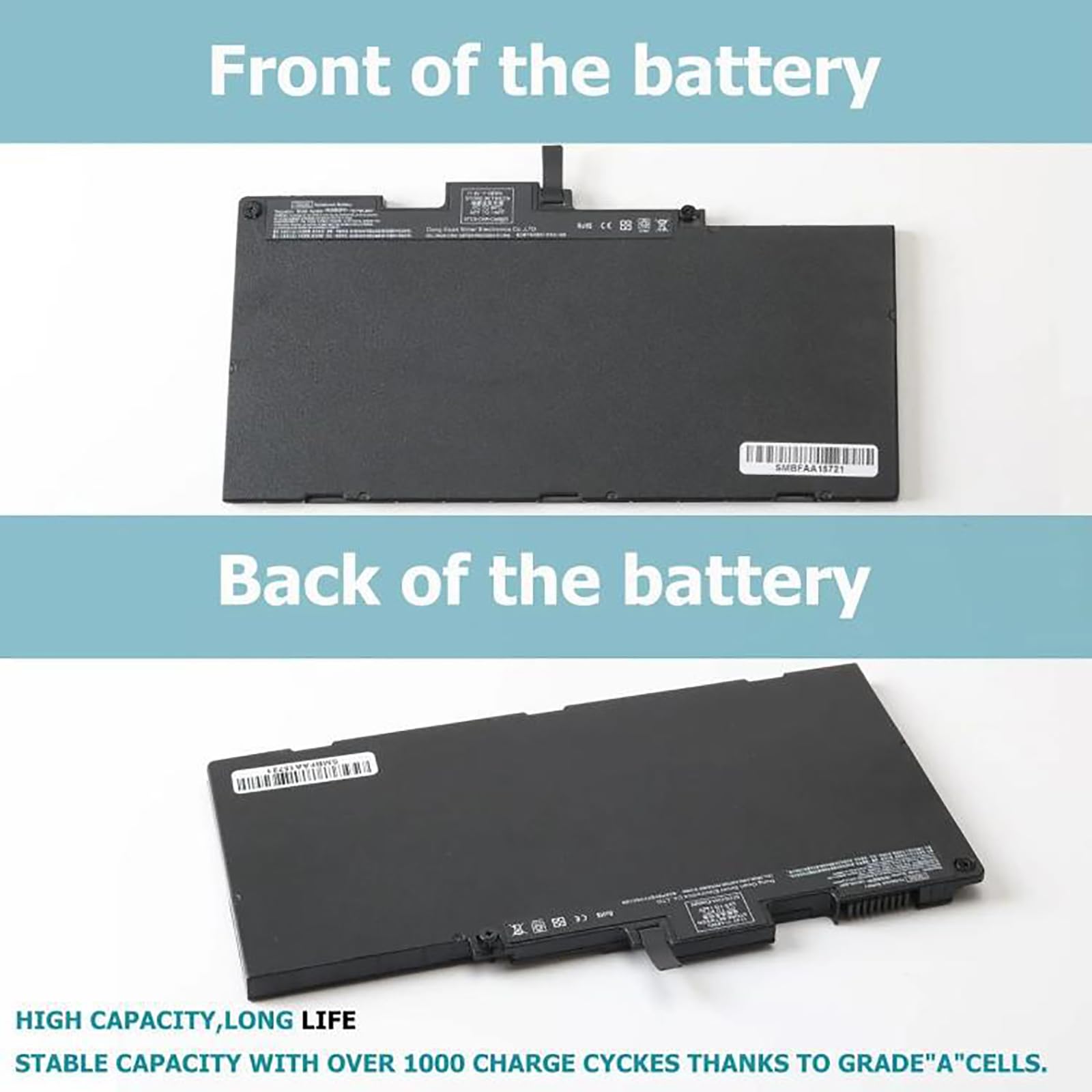 CS03XL - Batteria di ricambio a 3 celle, 11,4 V, 48 Wh per 745 755
