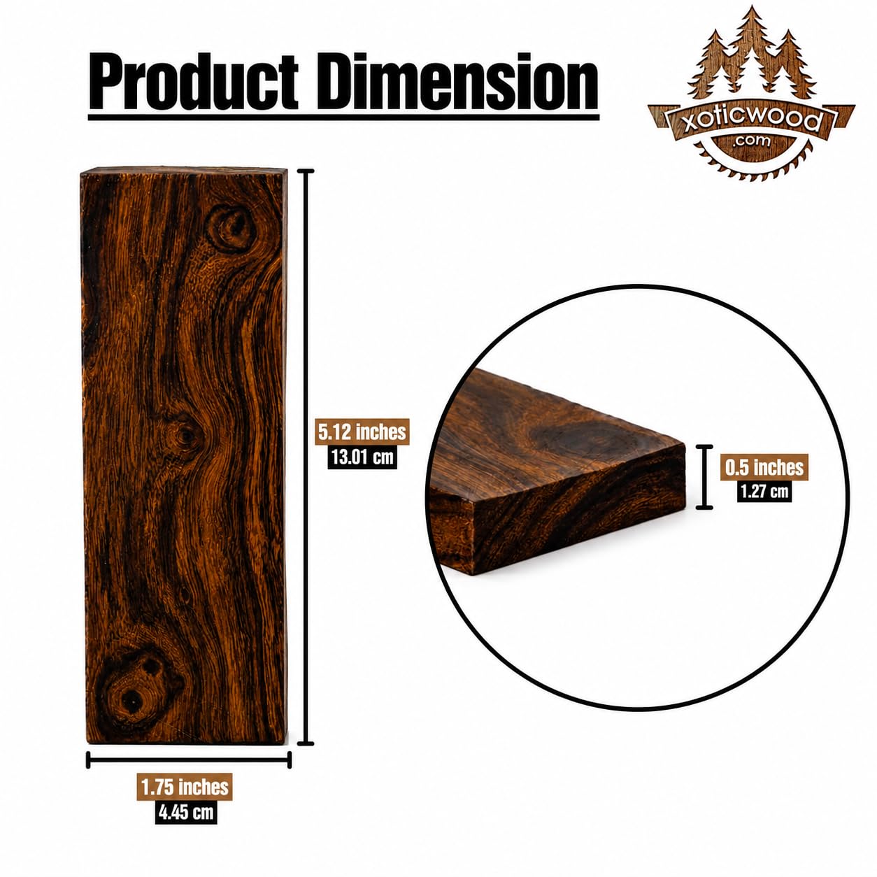 Desert Ironwood Knife Scales - Premium Wood Blanks -2 Desert Ironwood Knife Scales - Premium Wood Blanks -2