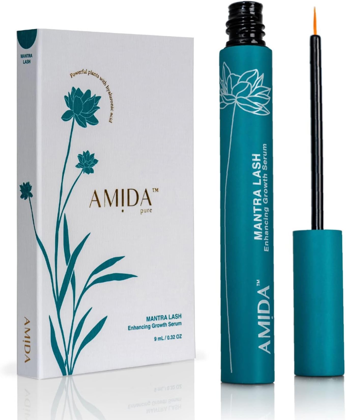 Mantra Eyelash Growth Serum, Lash Serum for Eyelash Growth & Lash Enhancing Serum, Cruelty-Free & Synthetic-Free Lash Serum, Eyelash Serum for Longer & Thicker Eyelashes Growth, 9mL