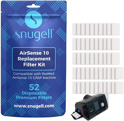 Miniatura 6 de Snugell Filtros CPAP desechables  Compatible con ResMed AirSense 10, AirCurve 10 y S9 Series  Ideal para uso doméstico y de viaje  Fácil de instalar