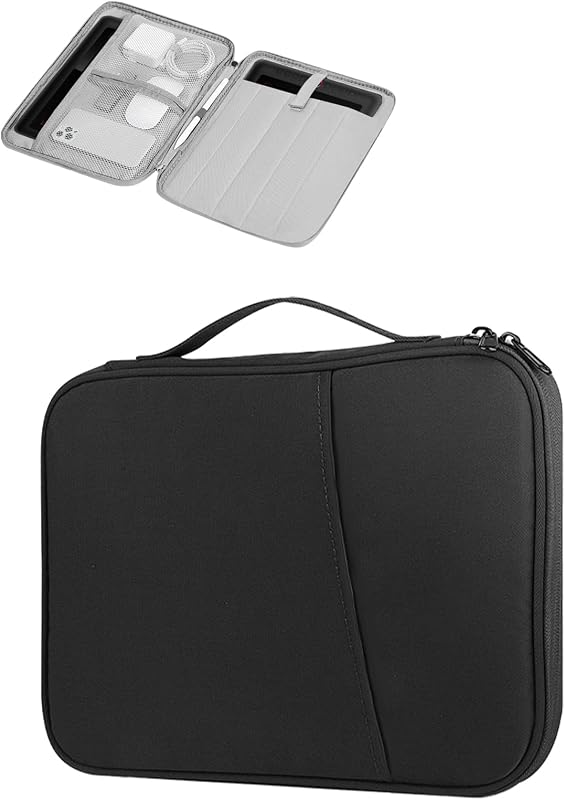 for Xp-Pen Artist12/Artist 13.3 Pro 13.3 Inch/VEIKK A15/Wacom Cintiq 13HD Drawing Carrying Tablet Sleeve Case, Water-Resistant Double-Layer Design, Black