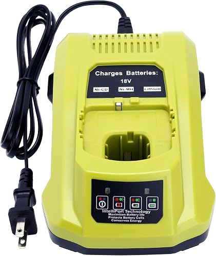 P117 18V Battery Fast Charger Compatible with Ryobi 12V-18V One+ Battery | Compatible with Ryobi 18V Lithium Ion, NiCad, NiMH P108 P189 P102 P107 P197 P103 P105 P190 P191 PBP002 PBP003 PBP004 PBP005