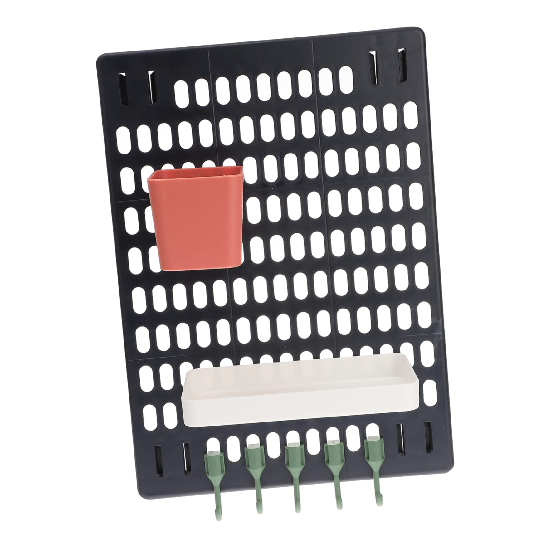 OUNONA Panel Pegboard Display DIY Versatile Design Pegboard Rack for Storage Craft Room Home Office Garage Work Area