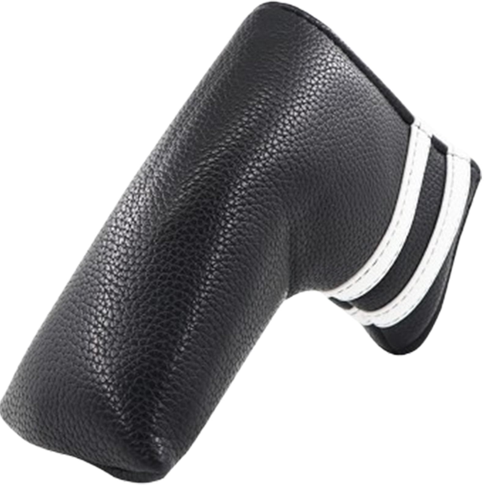 Golf Club Covers,4pcs or 1pc Golf Headcovers for Woods and Driver Fairway Hybrids Women Men - Premium PU Leather with Interchangeable Tags &amp; Magnetic Blade and Mallet Putter Covers