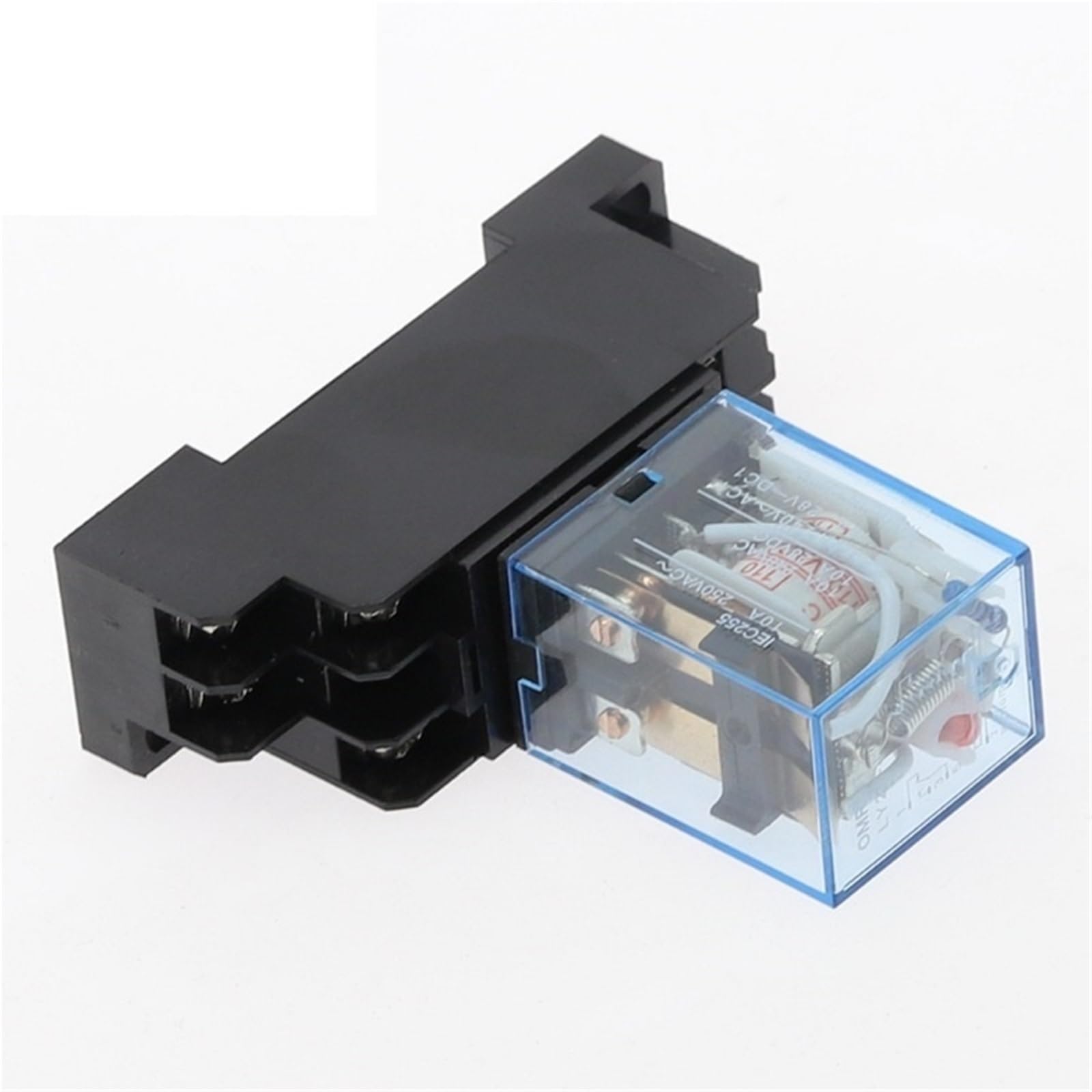 Relè di potenza bobina DPDT LY2NJ HH62P HHC68A-2Z 12V 24V 36V 110V 220V 380V DC/AC 10A 8PIN con base zoccolo 1 pz(AC 380V)