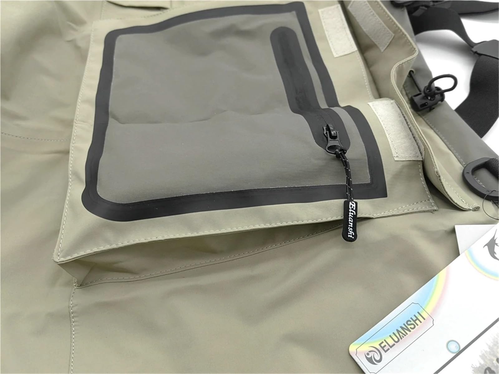 Wathose Herren wasserdichte und atmungsaktive Wathose for Fliegenfischen mit Neoprenfuß for Herren, Floßjagd, schnell trocknend