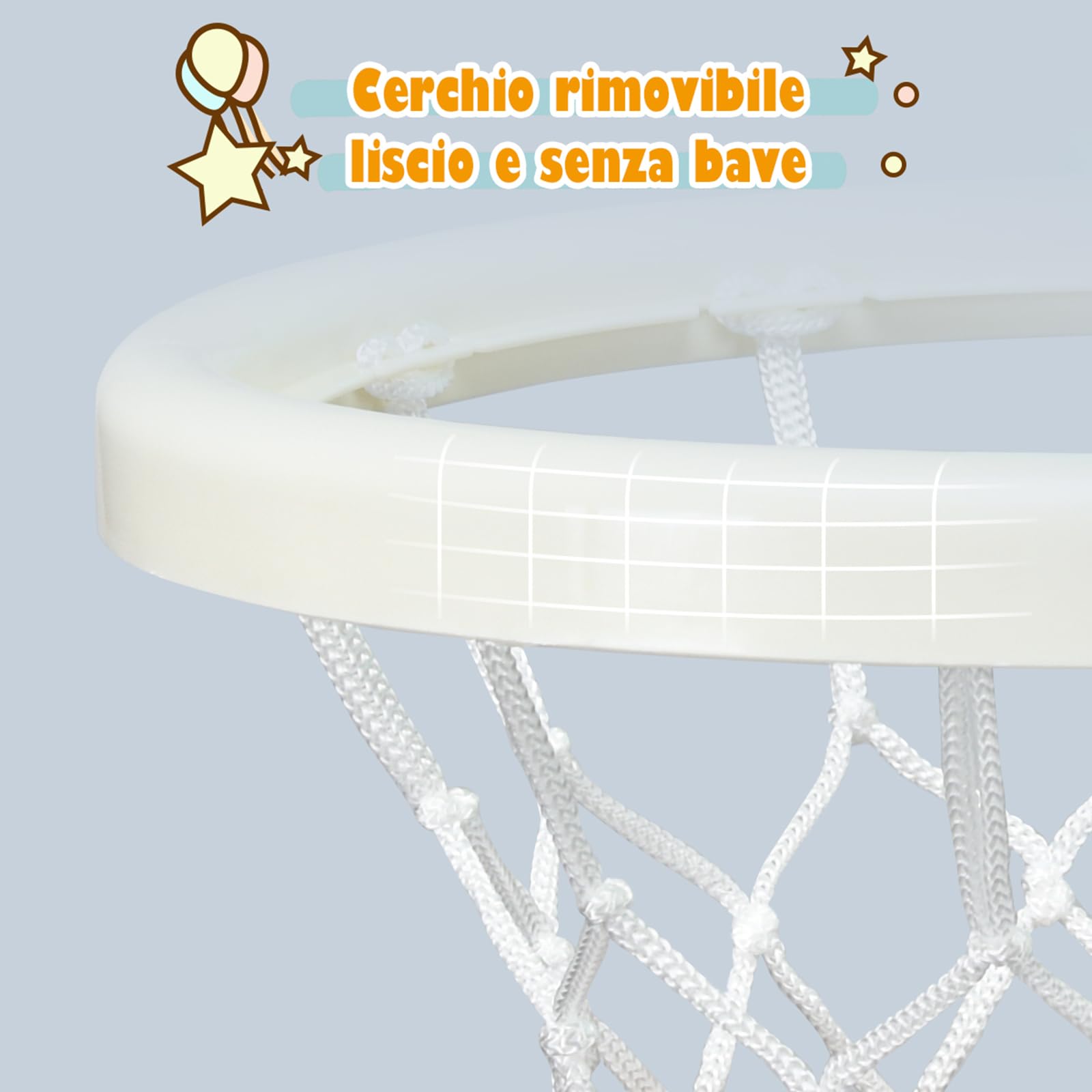 COSTWAY Canestro da Basket, Centro Attività 3 in 1 per Bambini, Canestro da Basket con Porta da Calcio e Gioco degli Anelli, Set Basket e Calcio a Forma di Orso, Ideale per Bambini (Verde)