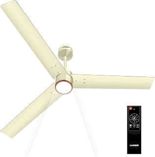 LUKER JVLuker USA Crown Glow 1200mm Underlight BLDC Ceiling Fans with Remote, BEE 5 Star Rated Energy Efficient Ceiling Fa... Price In India