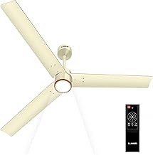 LUKER JVLuker USA Crown Glow 1200mm Underlight BLDC Ceiling Fans with Remote, BEE 5 Star Rated Energy Efficient Ceiling Fan for Living Room, High Air Delivery (Crown Glow Ivory)