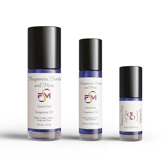 Good Girl Fragrance Oil - 3 Bottles 1 Fl Oz Glass Roll On (30ml)