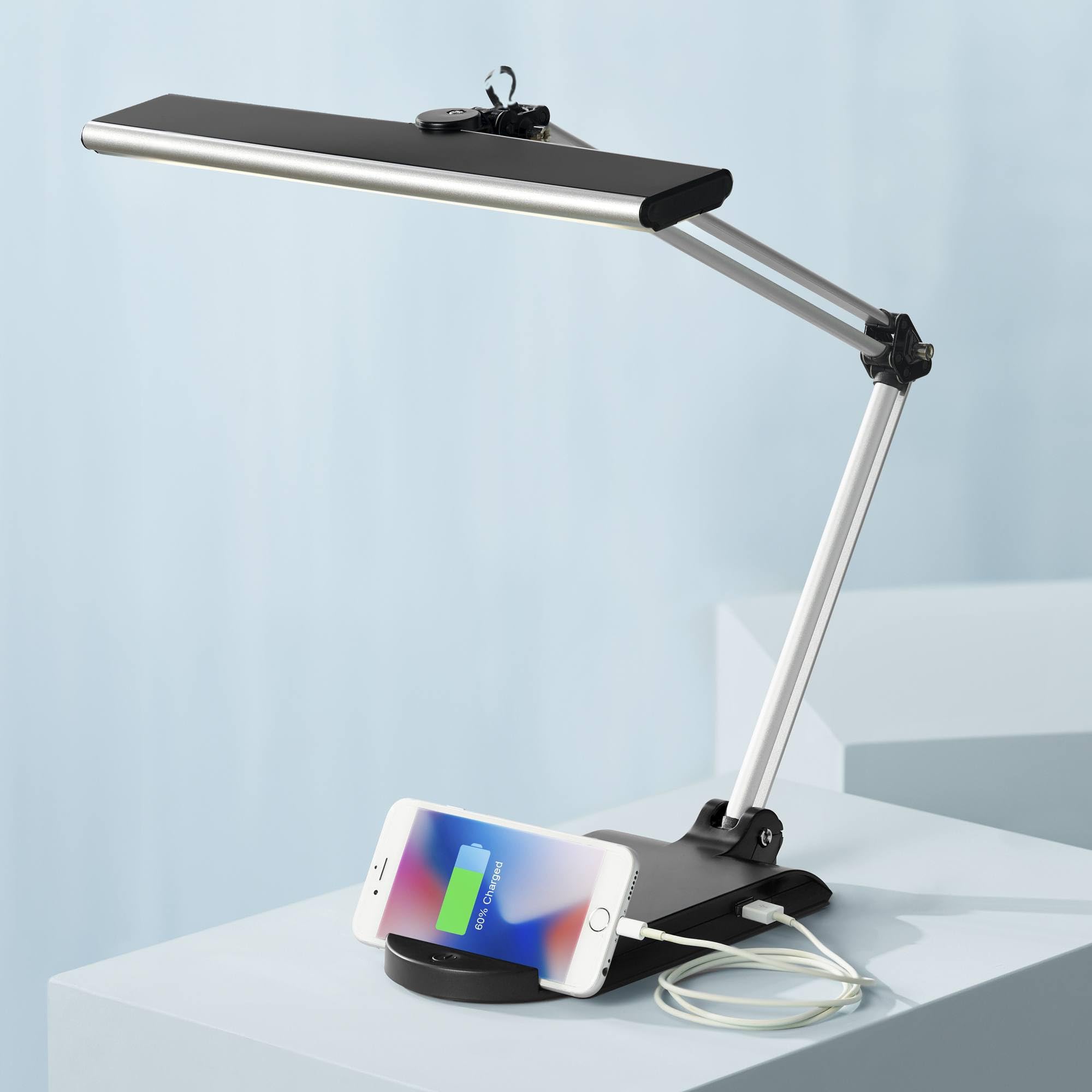 IDEE(イデー) ACT MOBILE LAMP W545 360 Lighting Flynn Modern Task Desk Lamp with USB Charging