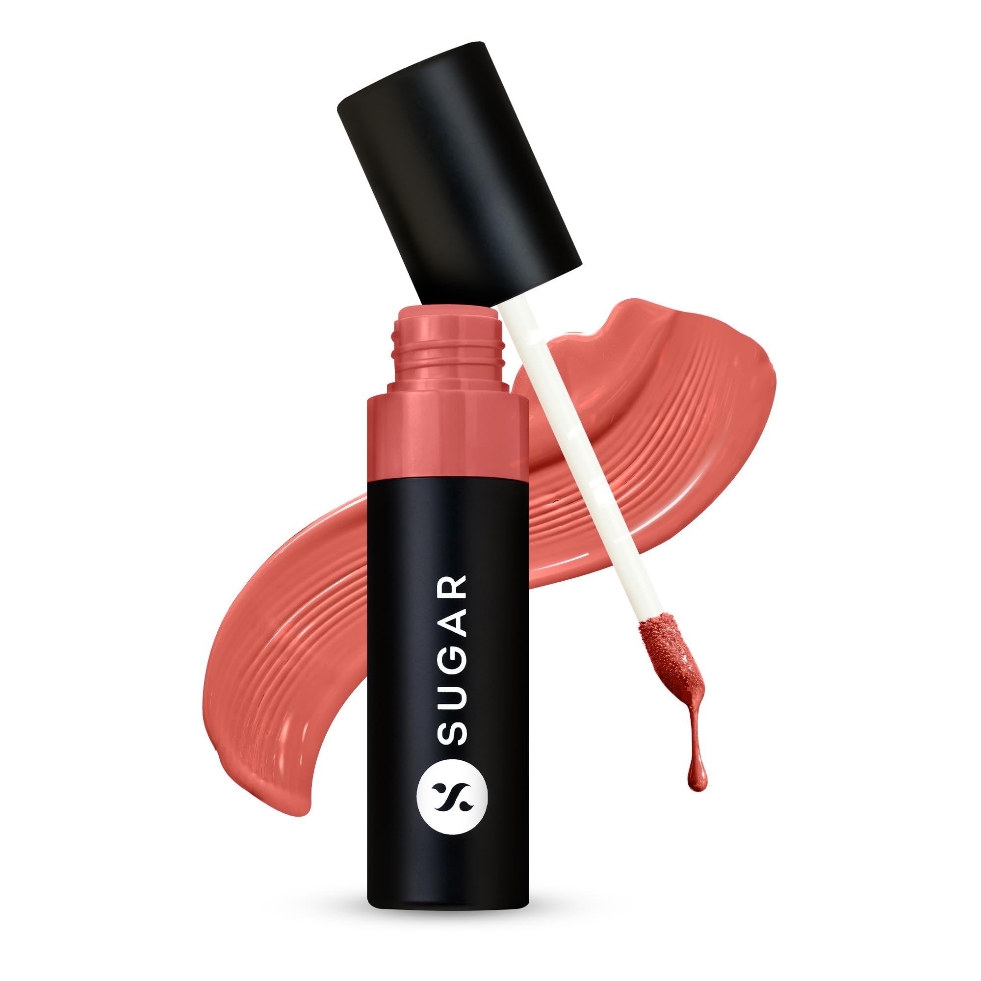 SUGAR Cosmetics Partner In Shine Transferproof Glossy Lipstick | Lasts upto 24hrs | Transferproof & Smudgeproof - 3ml - 02 Brick Bardo-image-4