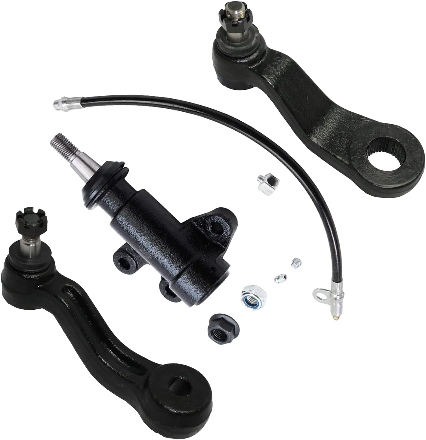 Detroit Axle - Front Idler & Pitman Arm for Chevy GMC Blazer C1500 C2500 C3500 K1500 K2500 Suburban Tahoe Yukon Idler Arm, Bracket Pitman Arm 3pc Replacement