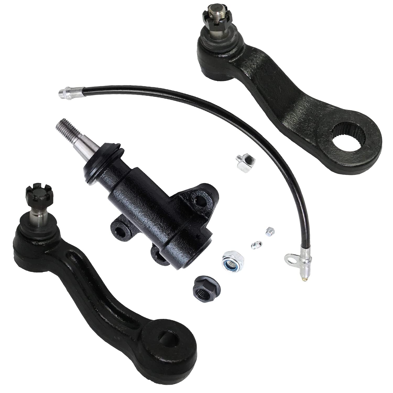 Detroit Axle Front Idler Arm & Pitman Arm Kit – 3-Piece Set For Chevy GMC Tahoe Suburban Yukon Blazer C/K Series (1993-2000)