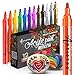 ARTISTRO marqueur acrylique stylos acryliques - 12 couleurs Marqueurs Peinture Acrylique - feutre acrylique pointe large 2mm - Stylos de peinture pour roche, bois, métal, plastique, verre, toile