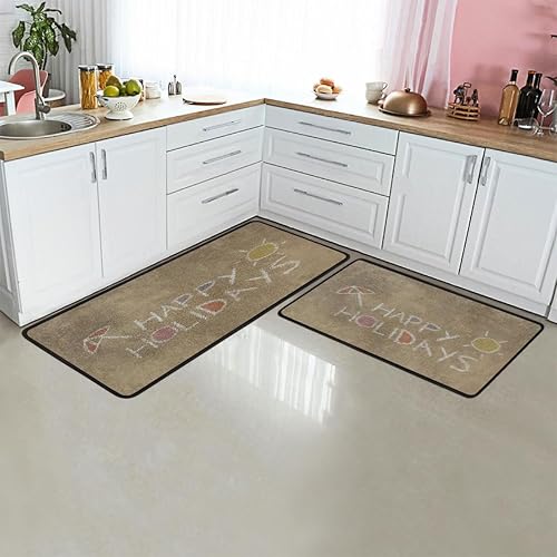 Vista 15 de GUYOS Bright Night Sky Galaxy - Tapete de cocina acolchado antifatiga, juego de 2 piezas, duradero, resistente a las manchas, parte inferior multi