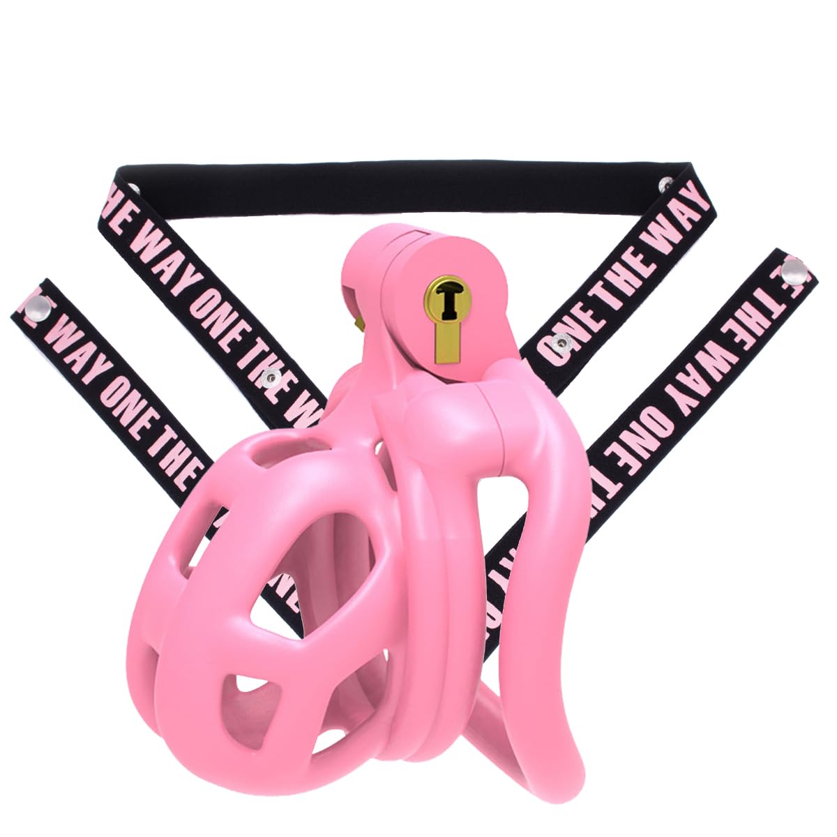 FEDIMA Gabbia da Allenamento Rosa Traspirante da Uomo con Cinghie di Fissaggio Elastiche (XS) X866