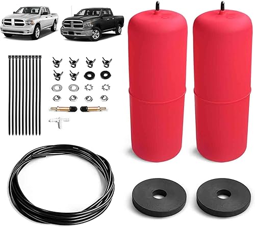 VIGOR Kit de resortes neumáticos traseros compatible con camionetas Ram 15001500 Classic 2009-2023, capacidad de nivelación de carga de hasta 4,000