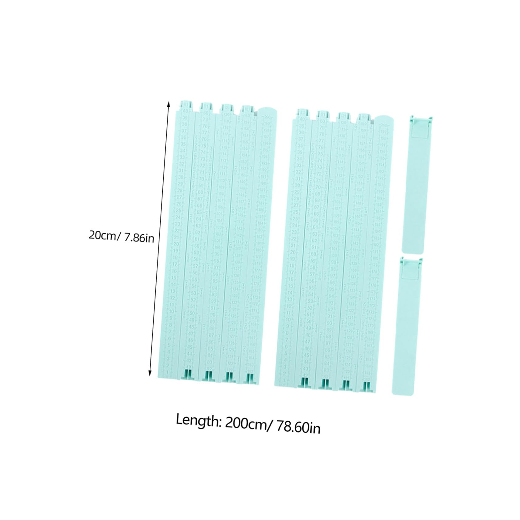 Mikinona 2 Pièces Toise Murale pour Garçon Fille Règle Mesure Hauteur Garçon Fille Sécurisée Tableau Croissance Mural Décoratif et Précis pour Suivi