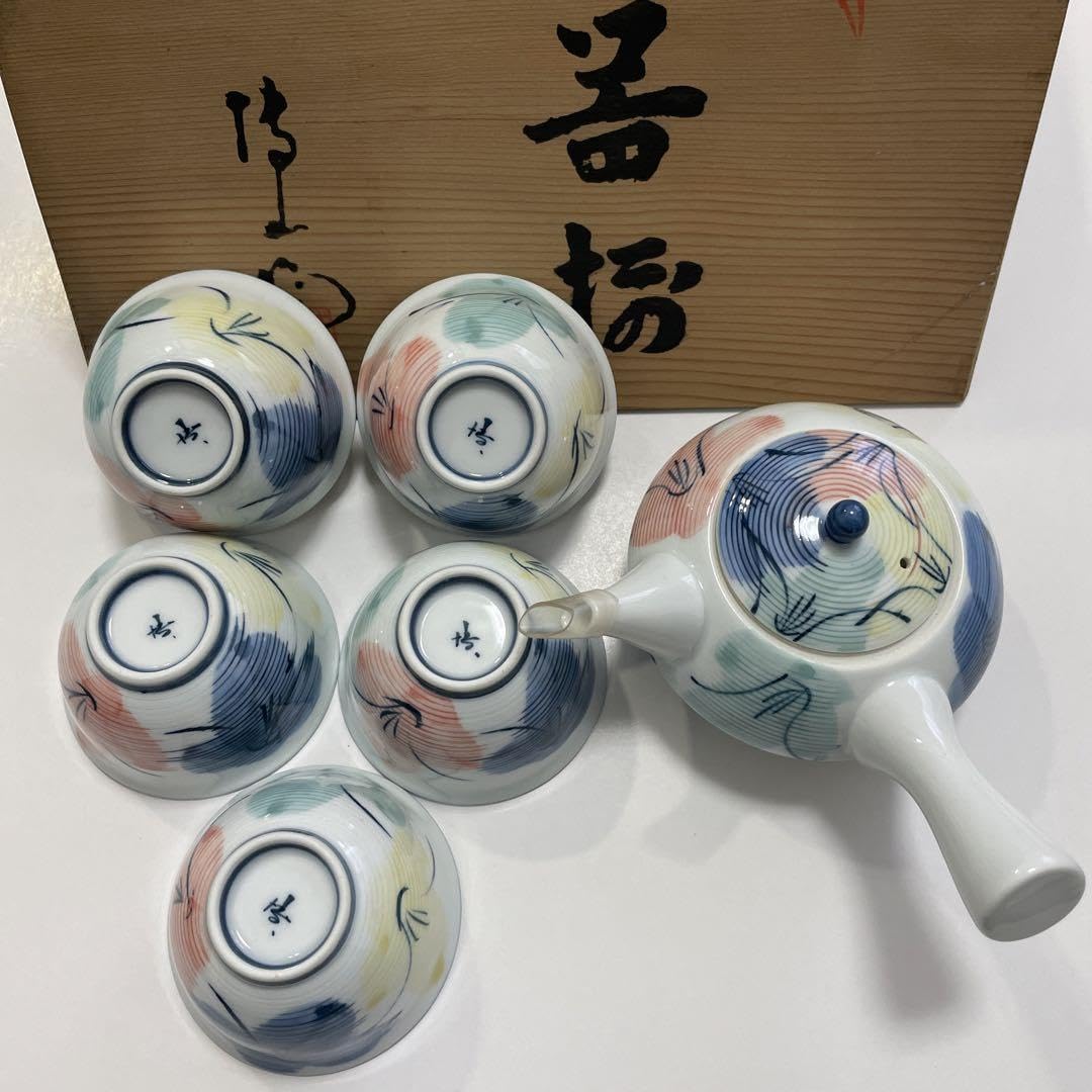 茶器セット　湯呑み　急須　レトロ 急須湯呑みセットR6380 : 昭和レトロポップ食器雑貨通販ショップ