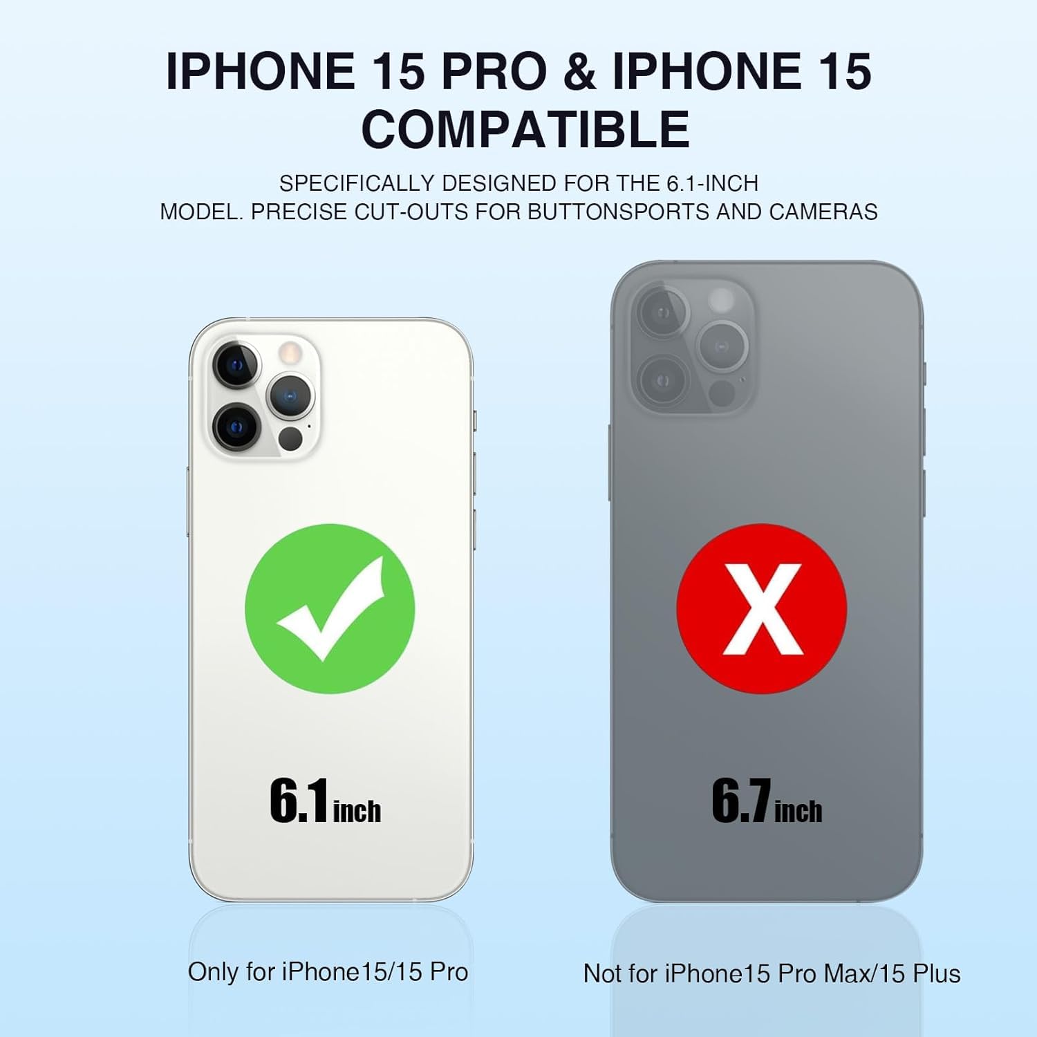 Alpatronix Funda de batería para iPhone 15 Pro y 15, funda protectora extendida portátil fuerte y delgada, carga rápida de 15 W, funda de carga inalámbrica de 7000 mAh, Apple Pay, CarPlay (BX15