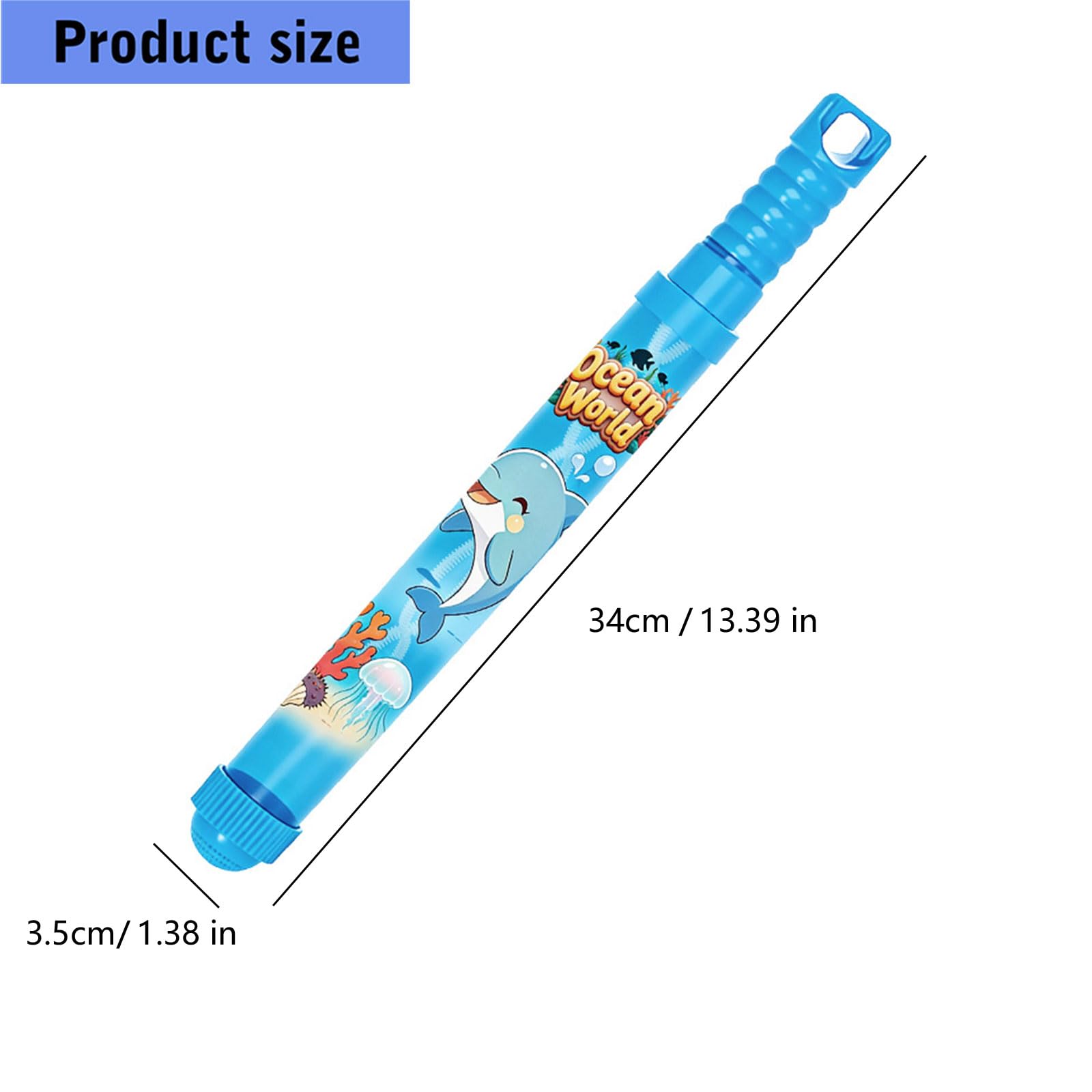 6 spruzzi d'acqua, spruzzi d'acqua, bacchetta magica con design 2 in 1, per feste in piscina, giochi per bambini