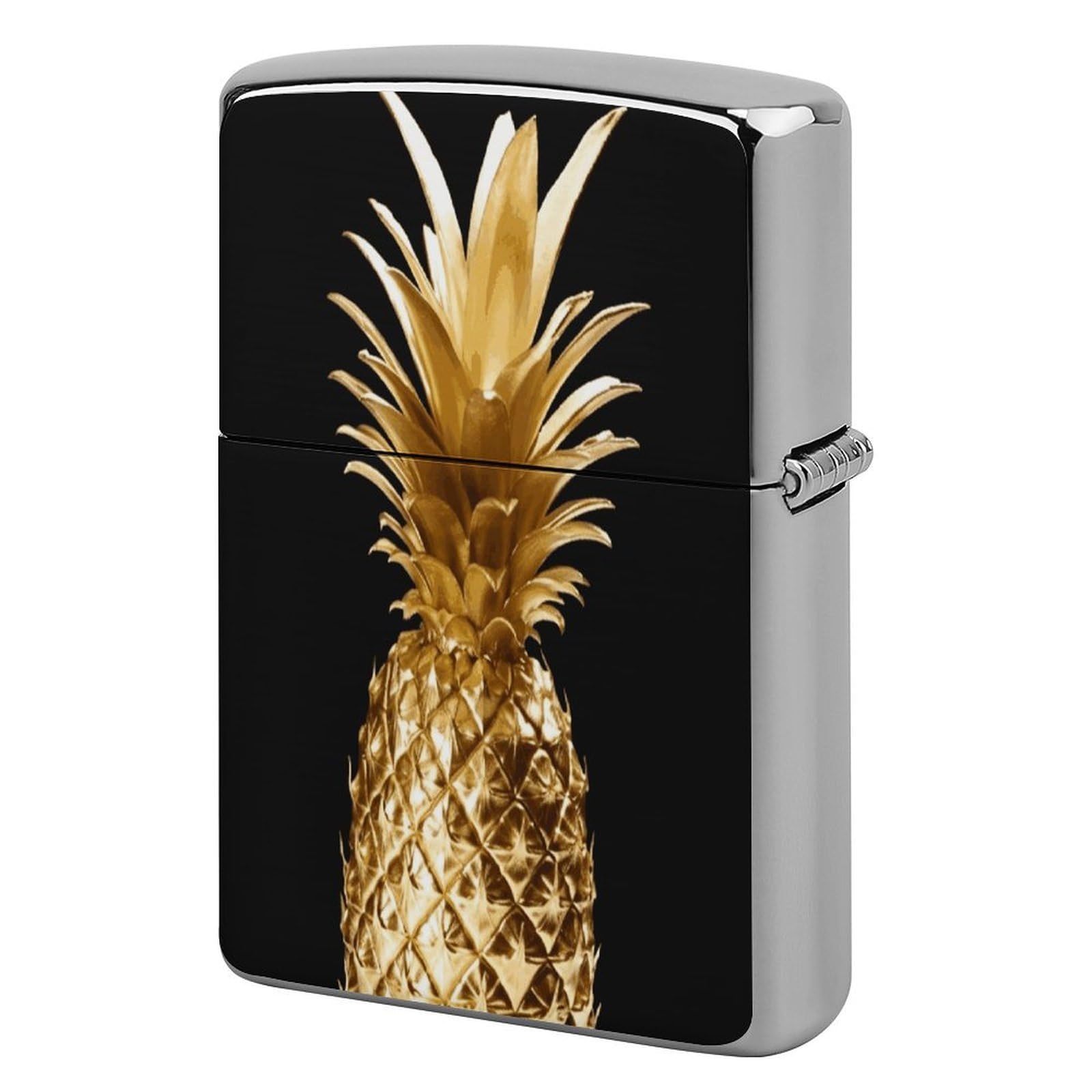 Fekiloot Style Gold Pineapple Lighter Case Cover Lighter Holder