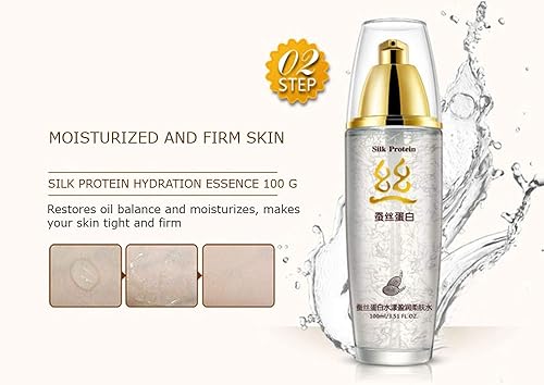 Miniatura 2 de BIOAQUA Rica Natural Seda Nutrición Proteína Fibra Pura Suave Refrescante Piel Rejuvenecimiento Crema Hidratante 3.4 fl oz