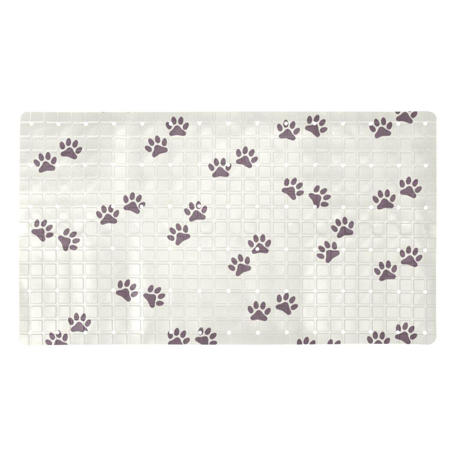 Tapis de baignoire antidérapant marron 40x70 cm à ventouses