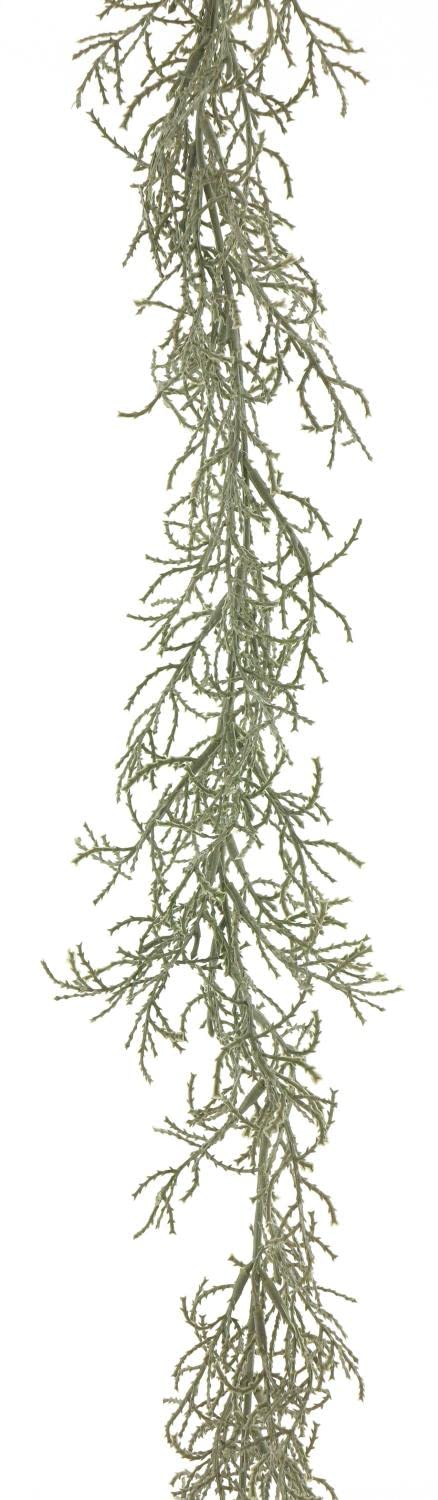 artplants.de Artificial leucophyta garland YASHUO, grey, 6ft/180 cm - Decorative garland
