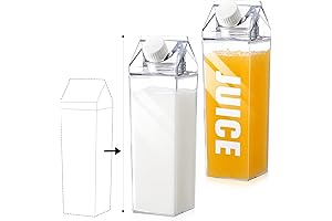 Clear Milk Carton Water Bottle: Perfect for Crafts!