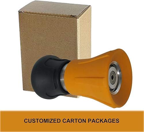 Miniatura 5 de Boquilla de manguera estilo bombero, boquilla rociadora de manguera resistente, boquilla de manguera de jardín, boquilla rociadora de alta presión